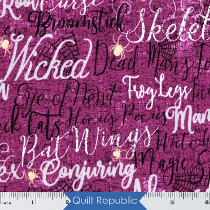 Northcott Elegant Frightful Purple