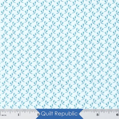 Andover Fabrics Perfect Union Bell Bud Blue