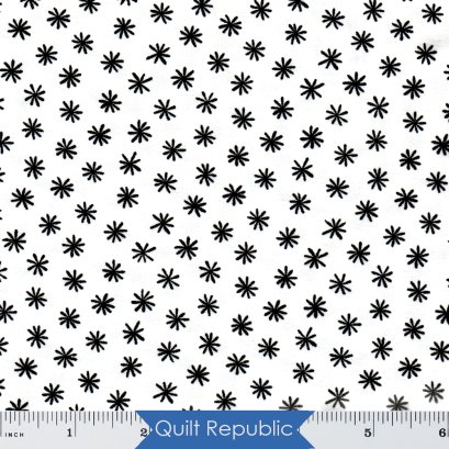 Andover Fabrics Tuxedo Asterisk White