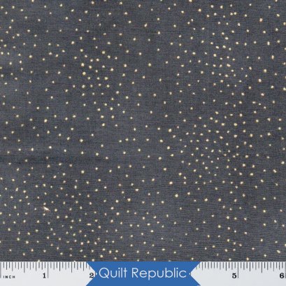 Clothworks Basic Dot 2 Black Metallic