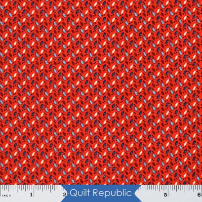 Marcus Fabrics Meridian Stars Red