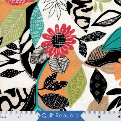 P&amp;B Textiles Farah Flowers Flowers Multi