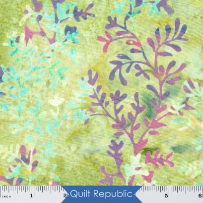 Robert Kaufman Artisan Batiks Sunrise Vista Sprigs of Thyme Leaf