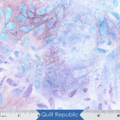 Robert Kaufman Artisan Batiks Aqua Spa 3 Petals