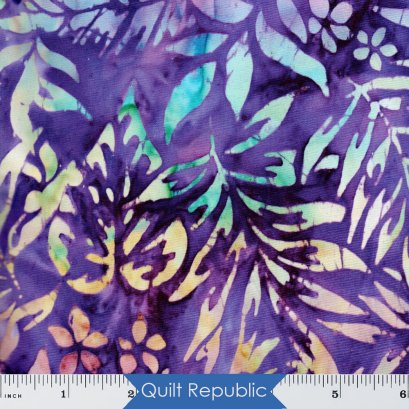 Robert Kaufman Artisan Batiks Totally Tropical Leaves Grapes