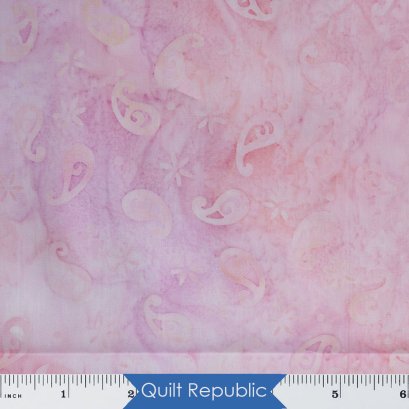 Robert Kaufman Artisan Batiks Petite Pastels Paisley Pink