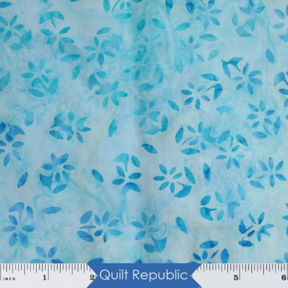 Robert Kaufman Artisan Batiks Petite Pastels Flowers Pool