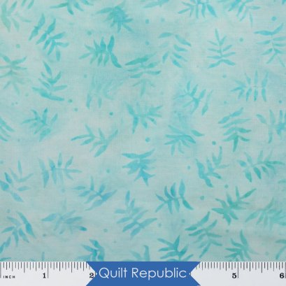 Robert Kaufman Artisan Batiks Petite Pastels Leaves Lake