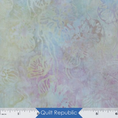 Timeless Treasure Fabrics Tonga Batiks Mariposa Celular Tropical Flowers Mist)