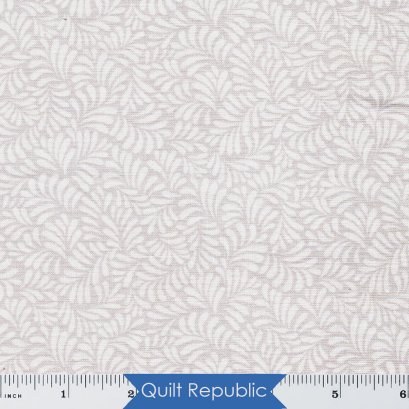 Wilmington Prints Essentials IDash of Pepper Light Grey Leafy Scroll