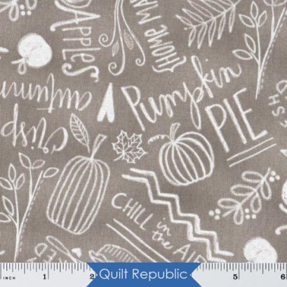 Wilmington Prints Autumn Road Charcoal