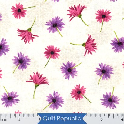 Wilmington Prints Floral Serenade Cream Small Floral