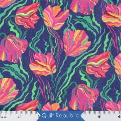 Windham Fabrics Botanica Tulip Indigo