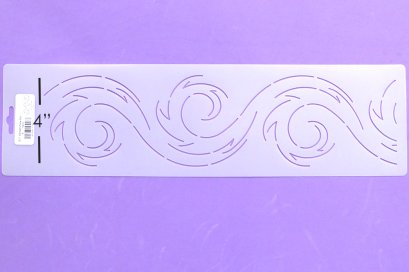 Quilting Creation Stencil Barbed Wave Border 4 Inches