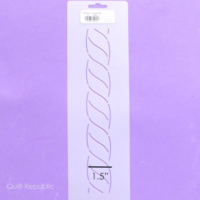 Quilting Creation Stencil Continuous Curve Rope 1.5&quot;