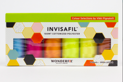 Wonderfil Threads Invisafils Mini Pack Bold n&#039; Brights