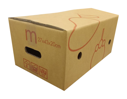 กล่องผลไม้มาตรฐาน Kerry ไซน์ M  ( 24.75 บาท / ใบ )