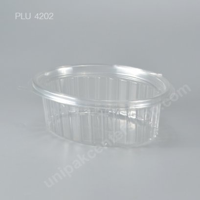 กล่องสลัดใสวงรี ขนาดกลาง PET (PK310-150)