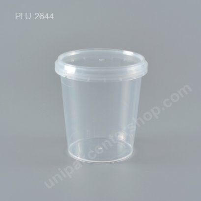 กล่อง Safety Seal ทรงสูง PP + ฝาใส (335 ml)