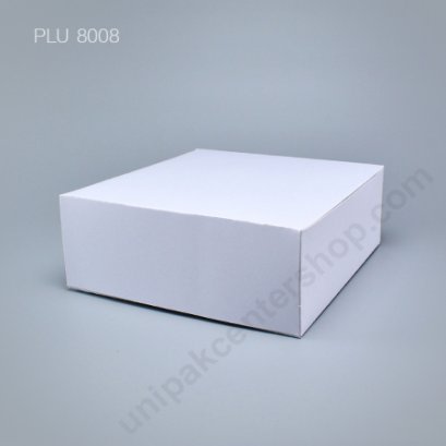 กล่องเค้ก กระดาษ 26x26x10cm สีขาว (3 ปอนด์)