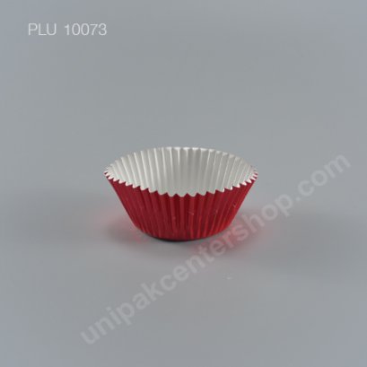 กระทงกระดาษฟอยล์ 7.3x5x3.2 cm (Red Foil Paper Cupcake Liner) (3219 RED)