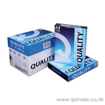 กระดาษถ่ายเอกสาร Quality A4 70g ห่อฟ้า