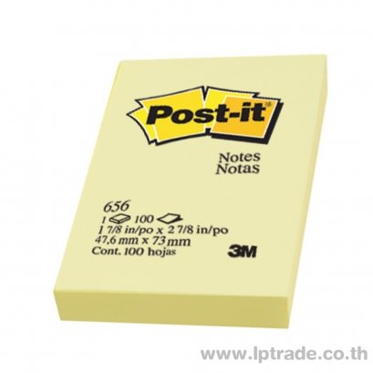กระดาษโน้ต Post-it 3M 656 2"x3" สีเหลืองพาสเทล