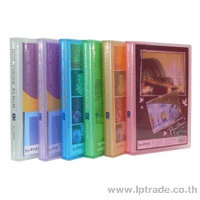แฟ้มโชว์พลาสติกใสลายริ้ว Intop A540 A5 40 ไส้