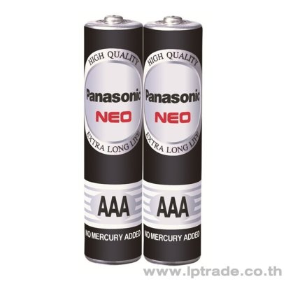 ถ่านไฟฉาย Panasonic NEO ก้อนดำ AAA (แพ็ค 2 ก้อน)