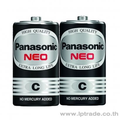 ถ่านไฟฉาย Panasonic NEO ก้อนดำ C (แพ็ค 2 ก้อน)