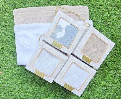 ของชำร่วยงานศพ ผ้า cotton 100% เกรดโรงแรมขนาด 35*75 cm.