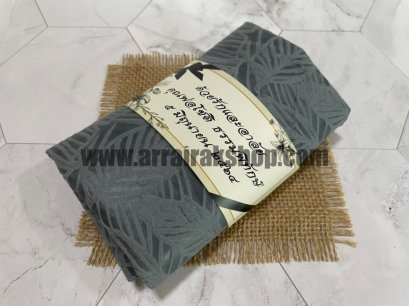 ถุงผ้าสปันบอนด์ลายใบไม้นูน - ของชำร่วยงานศพ