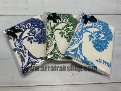 ถุงผ้าดิบลดโลกร้อน11*12นิ้ว-ของชำร่วยงานศพ