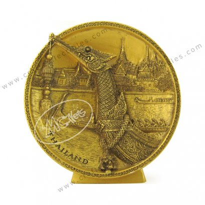 Royal Barge Show Plate - GOLD