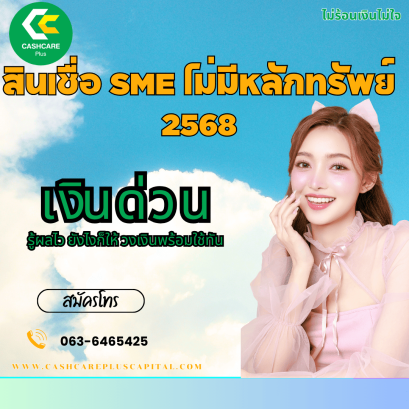 สินเชื่อ sme ไม่มีหลักทรัพย์ 2568