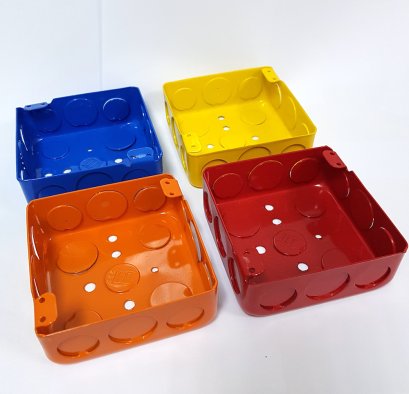 สแควร์บ๊อกซ์ ตื้น ทำสีฝุ่นอบ ​1 ใบ (พร้อมส่ง/สั่งผลิต 15-20 วัน)