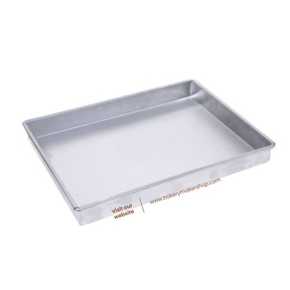 ถาดอบอลูมิเนียมทรงผืนผ้า ขอบตรง 1 ชิ้น