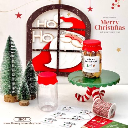 ขวดน้ำพลาสติก ฝาสีแดงขนาด 450 มล.  5 ใบ