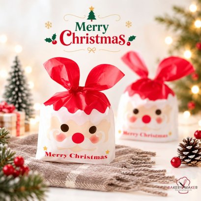 X'mas ถุงแซนต้าผูกโบว์