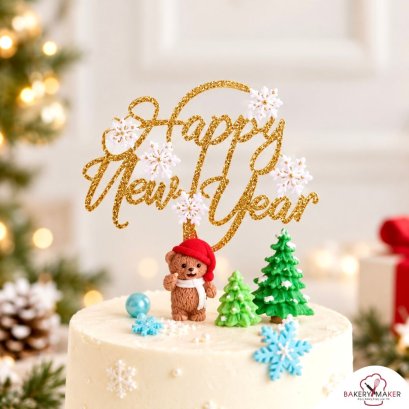 HNY ป้ายอะคริลิคกากเพชร