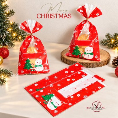 X'mas ถุงพร้อมลวดมัด 2 ขนาด
