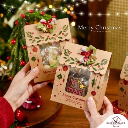 ถุงกระดาษพิมพ์ลายคริสต์มาส Christmas Bag  5 ใบ