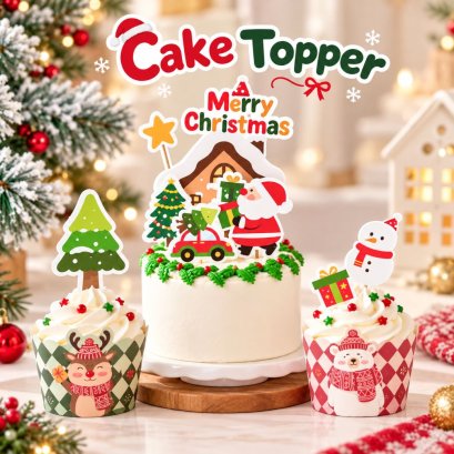 เซ็ทป้ายปัก X'mas 9 ชิ้น