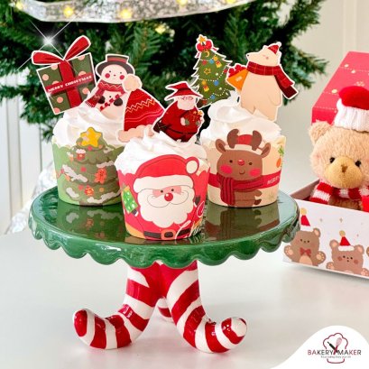 X'mas ถ้วยคัพเค้กกระดาษ คละ 3 แบบ