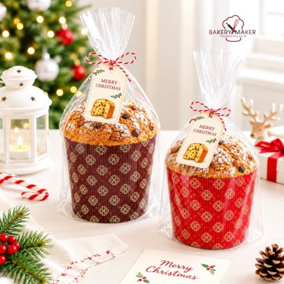 ถ้วยกระดาษ ปาเน็ตโทน Panettone 5 ใบ