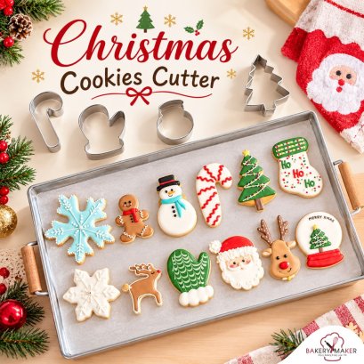 พิมพ์กดคุ้กกี้ Theme Christmas 1 ชิ้น