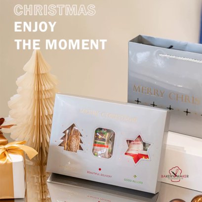เซ็ทกล่องพร้อมถุงหิ้ว Merry Christmas 1 ชุด