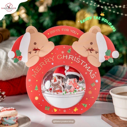 โดมใส พร้อมที่หิ้ว หมี X&#039;mas 5 ชุด