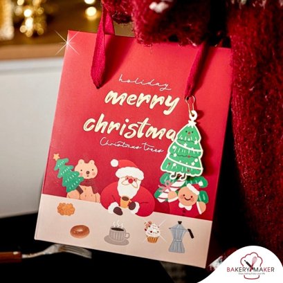 กล่องหูหิ้ว christmas แพค 5 ใบ