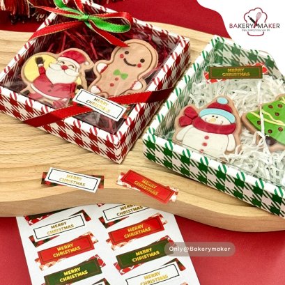 สติกเกอร์ Christmas แพค 36 ดวง